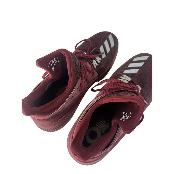 Adidas Dame 3 Maroon Basketball Shoes BY3195 - Men\'s Size 8 US Sneakers Red main image 4